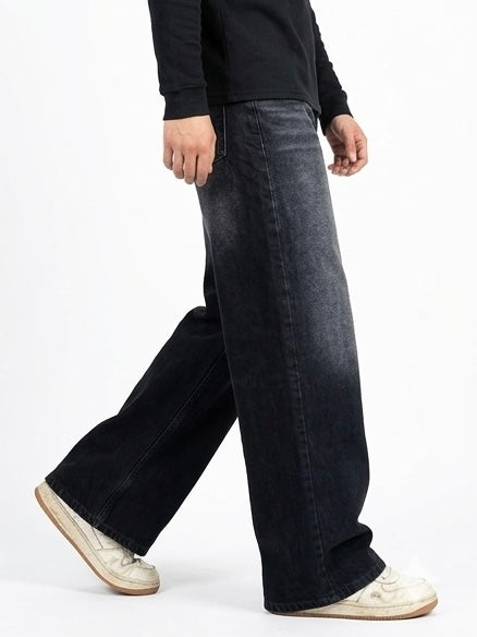 Black wash Denim Acid Fade