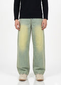 Vintage-Washed Wide-Leg Cloud Fade – Relaxed Fit