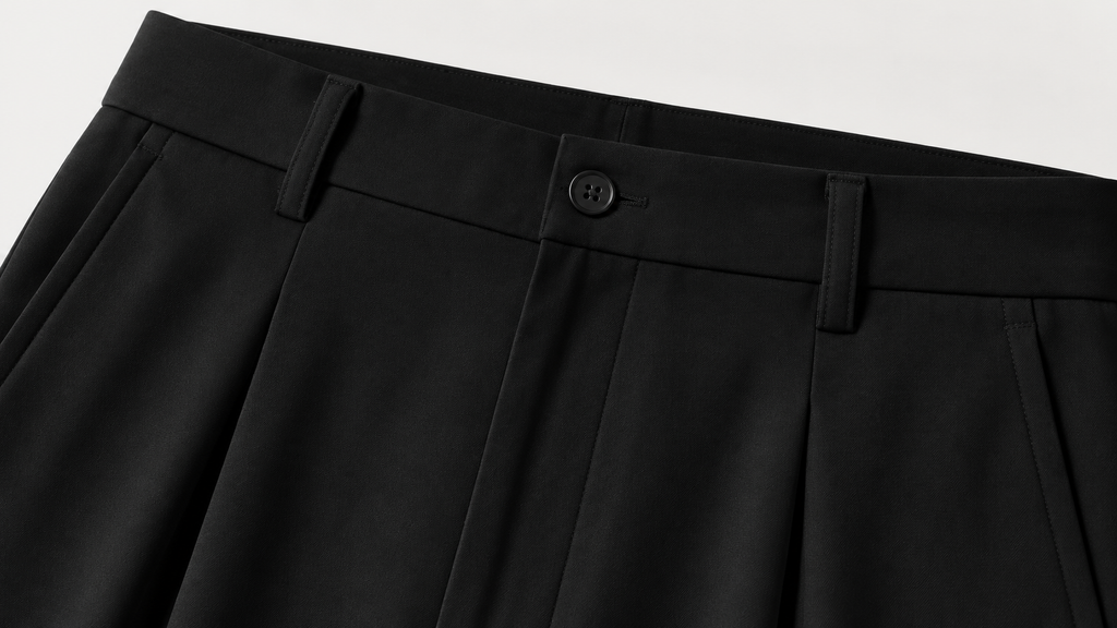 Black korean baggy trouser