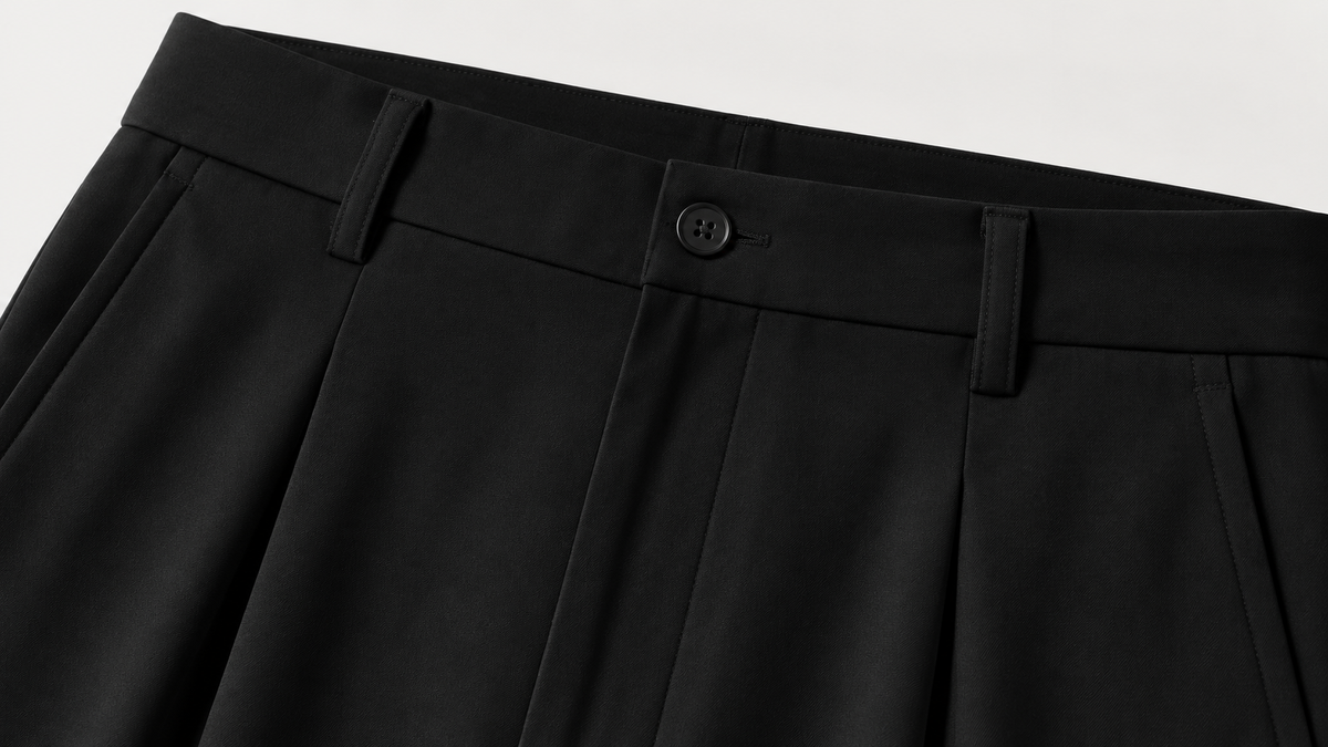 Black korean baggy trouser