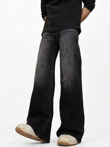 Black wash Denim Acid Fade
