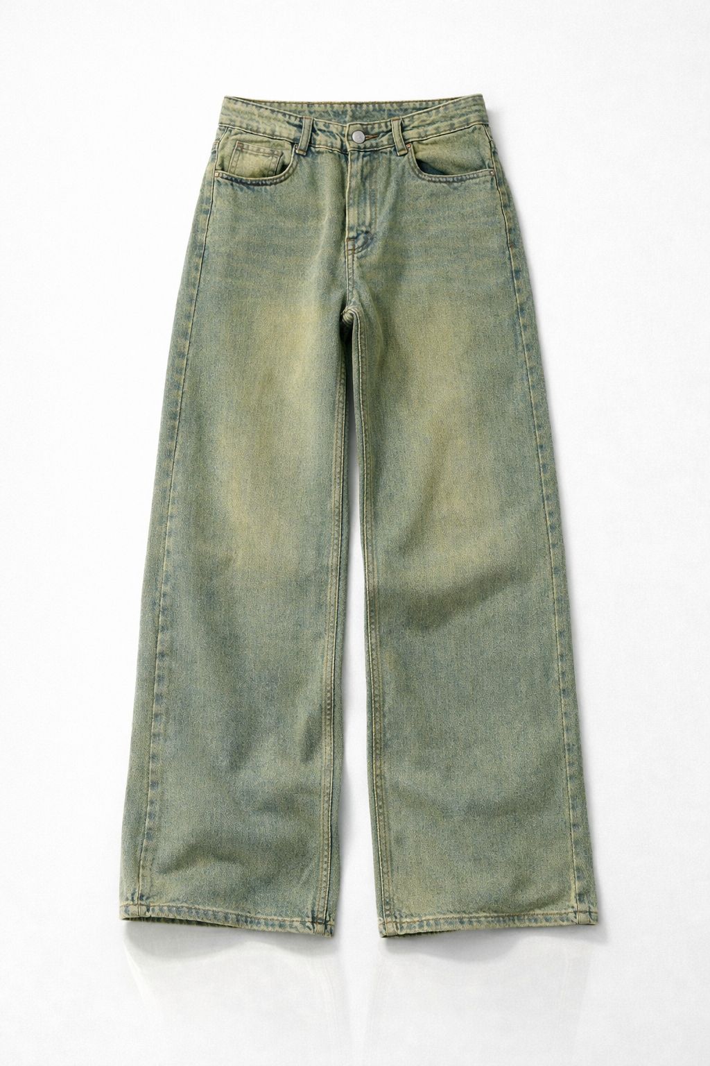 Vintage-Washed Wide-Leg Cloud Fade – Relaxed Fit